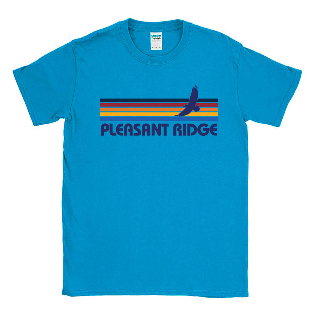 Sunset Stripes ~ Cotton Tee ~ Pleasant Ridge Elementary School