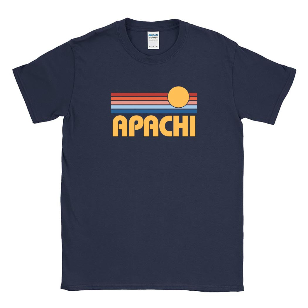 Sunset Stripes ~ Cotton T-Shirt ~ Apachi Day Camp
