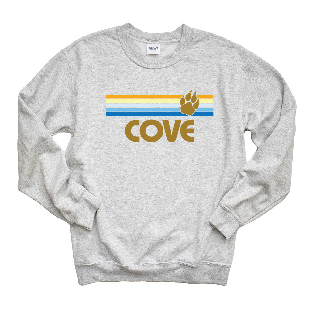 Sunset Stripes ~ Crewneck Sweatshirt ~ The Cove School
