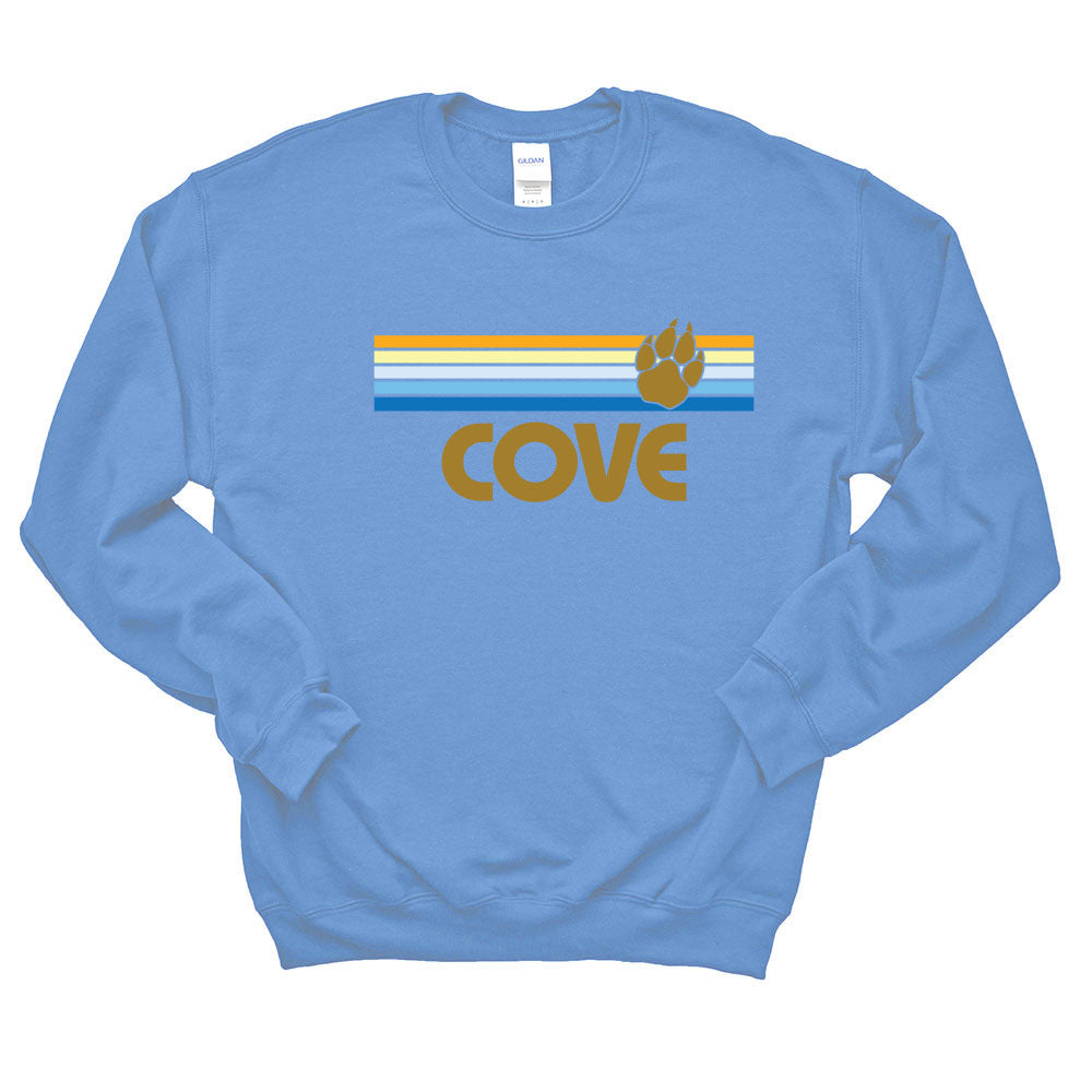 Sunset Stripes ~ Crewneck Sweatshirt ~ The Cove School