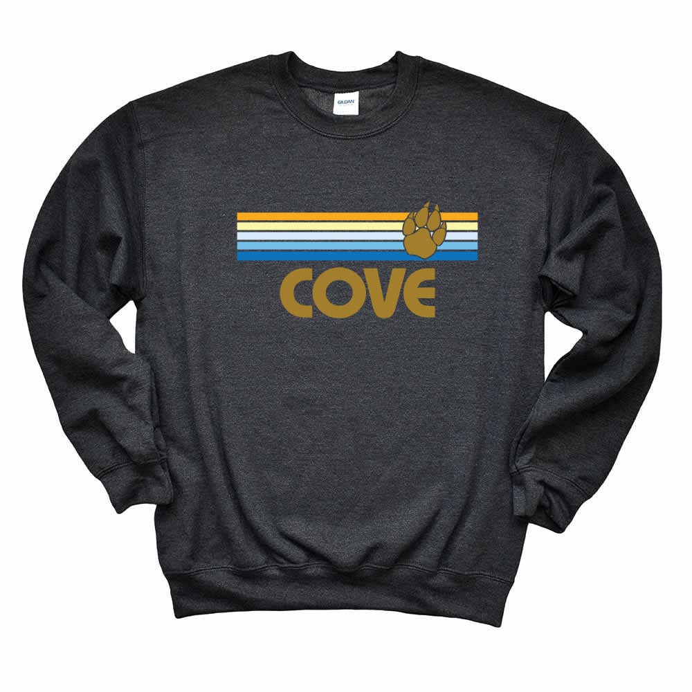 Sunset Stripes ~ Crewneck Sweatshirt ~ The Cove School