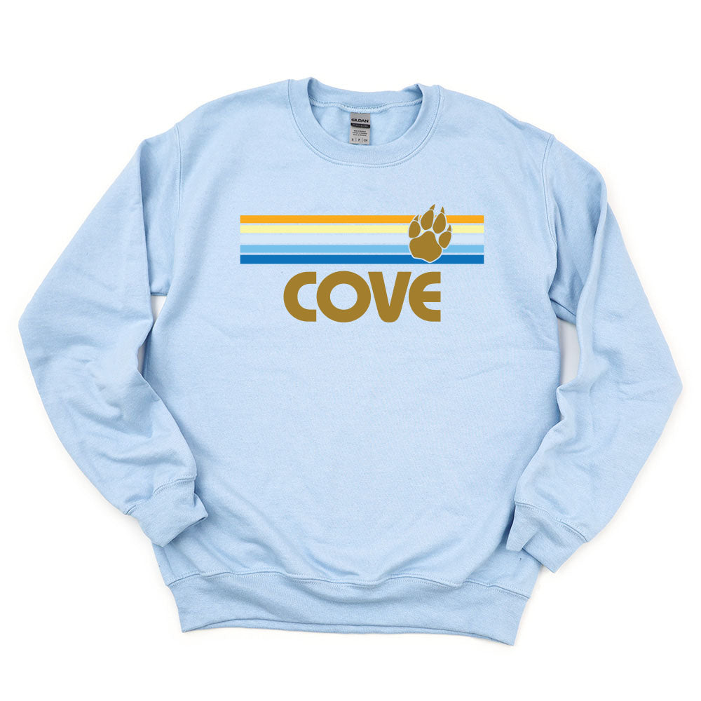 Sunset Stripes ~ Crewneck Sweatshirt ~ The Cove School
