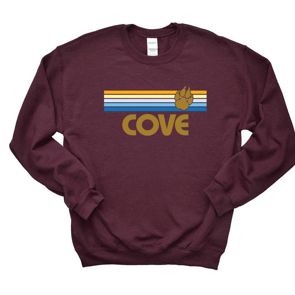 Sunset Stripes ~ Crewneck Sweatshirt ~ The Cove School