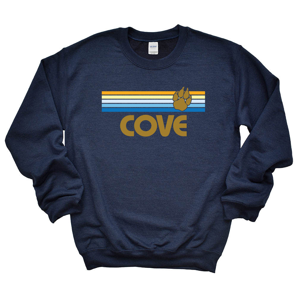 Sunset Stripes ~ Crewneck Sweatshirt ~ The Cove School