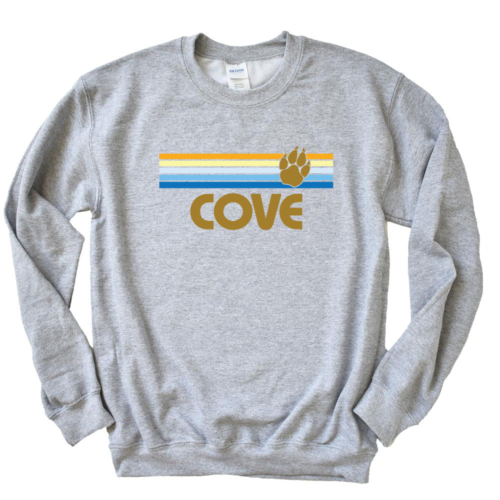 Sunset Stripes ~ Crewneck Sweatshirt ~ The Cove School