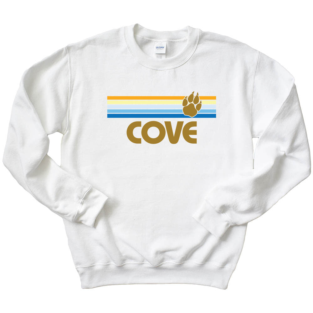 Sunset Stripes ~ Crewneck Sweatshirt ~ The Cove School