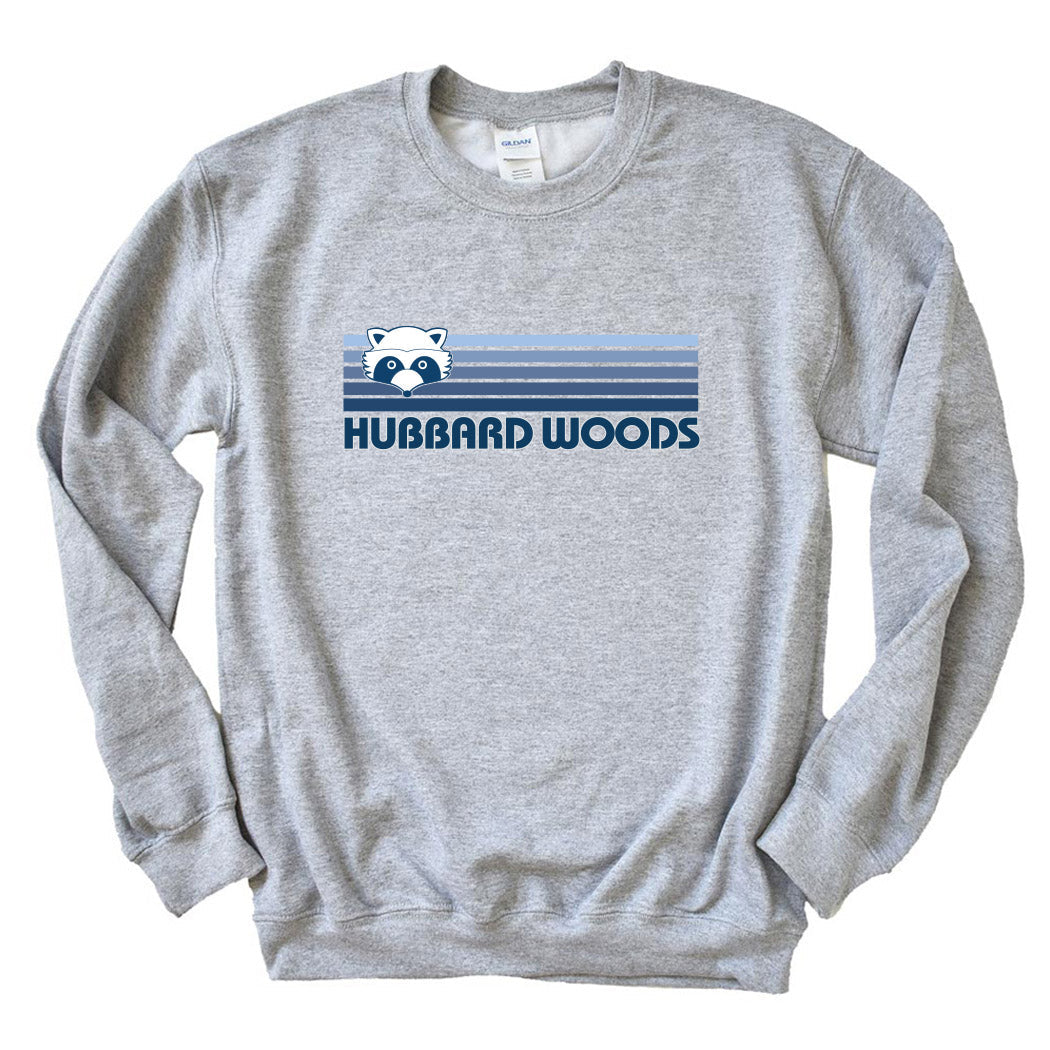 Sunset Stripes ~ Crewneck Sweatshirt ~ Hubbard Woods Elementary School
