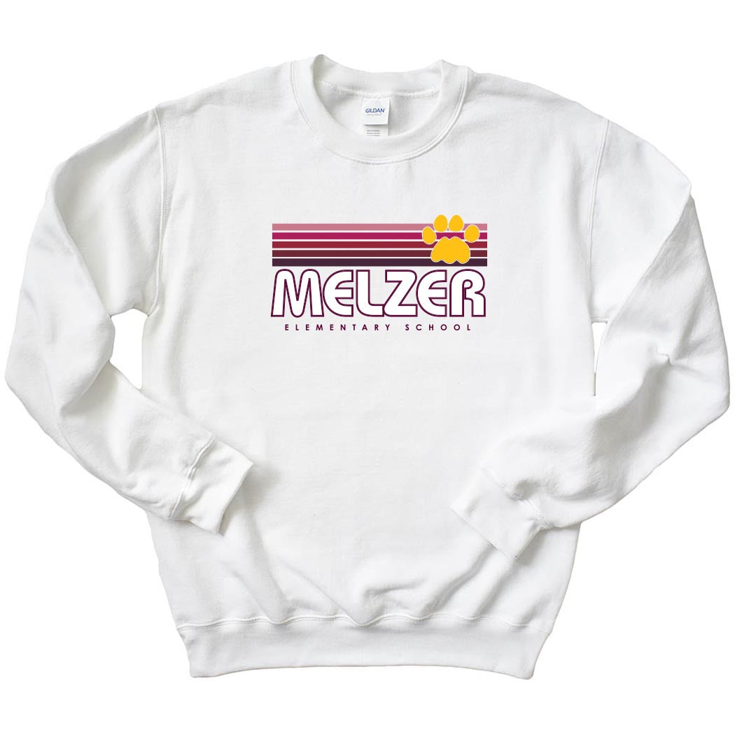 Sunset Stripes ~ Crewneck Sweatshirt ~ Melzer Elementary School