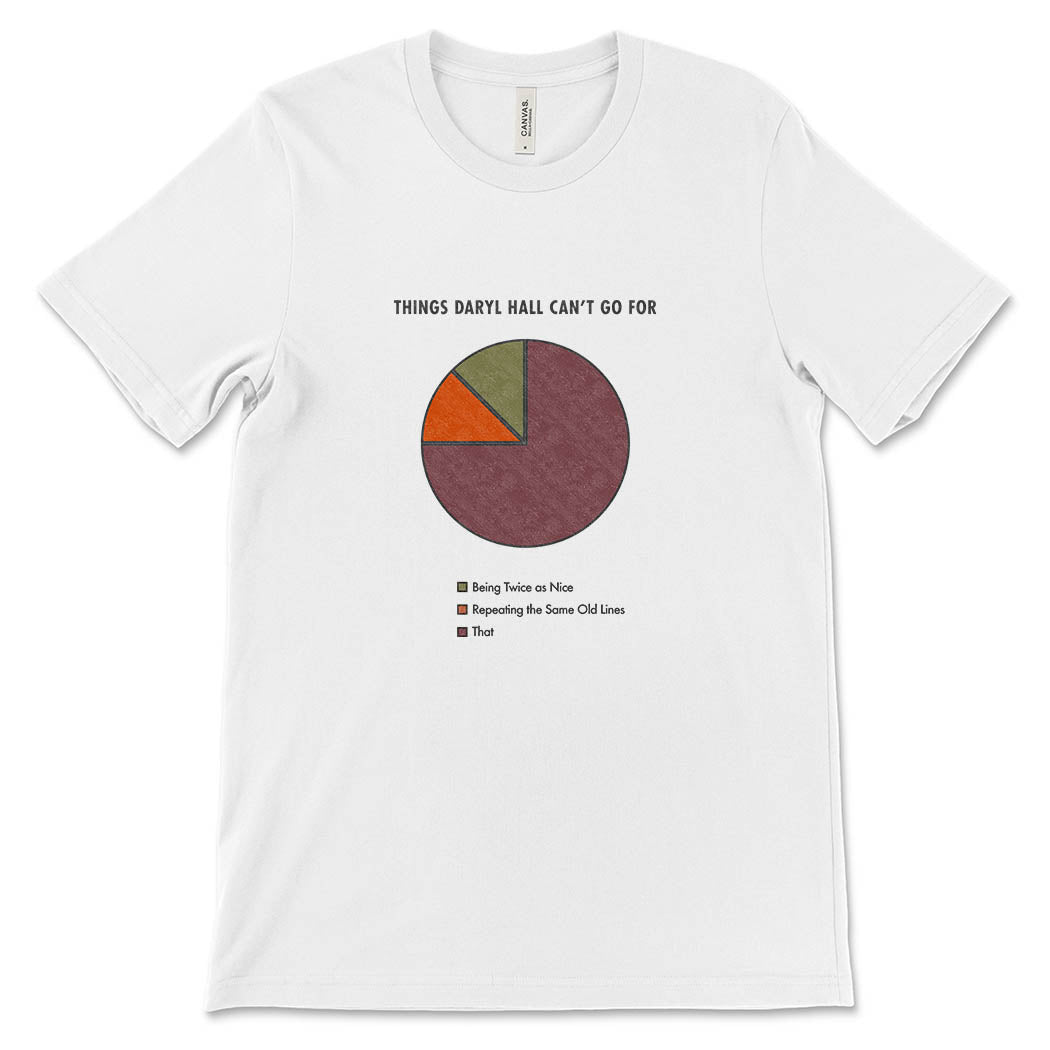 Things Daryl Hall Can't Go For ~ Jersey T-Shirt ~ humanKIND