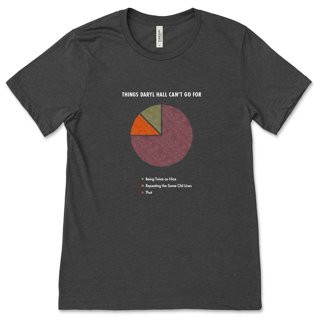 Things Daryl Hall Can't Go For ~ Jersey T-Shirt ~ humanKIND