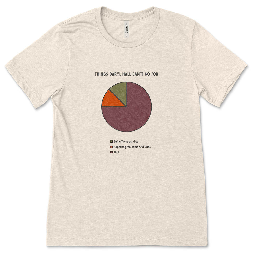 Things Daryl Hall Can't Go For ~ Jersey T-Shirt ~ humanKIND