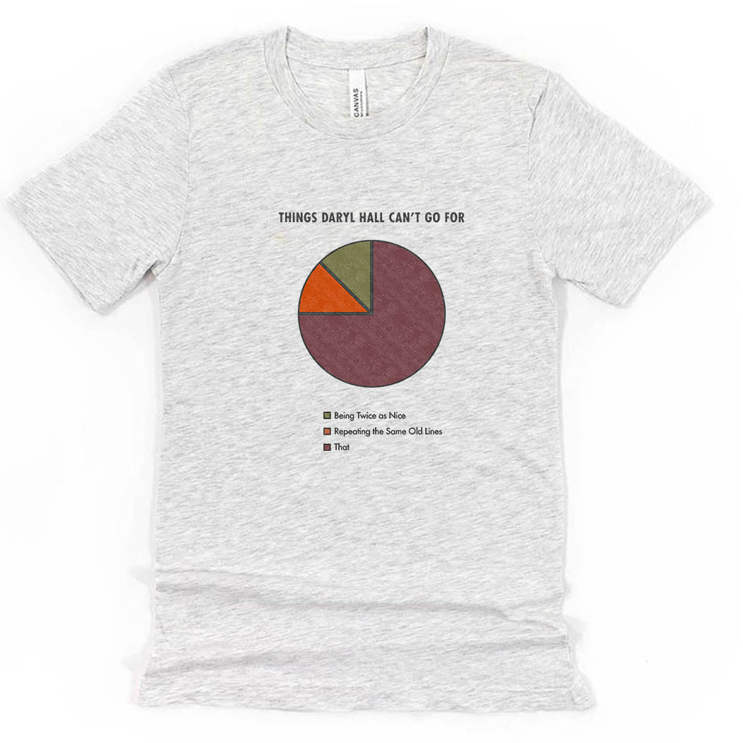 Things Daryl Hall Can't Go For ~ Jersey T-Shirt ~ humanKIND