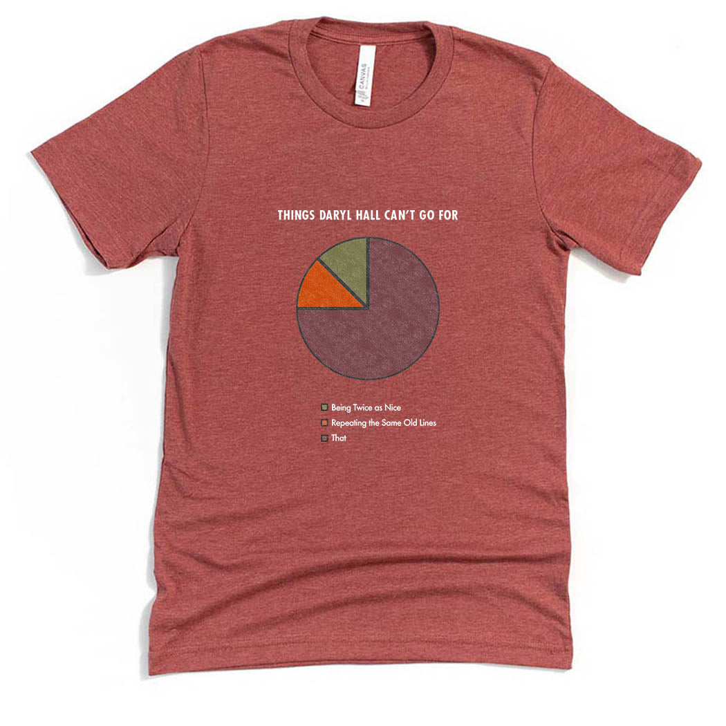 Things Daryl Hall Can't Go For ~ Jersey T-Shirt ~ humanKIND