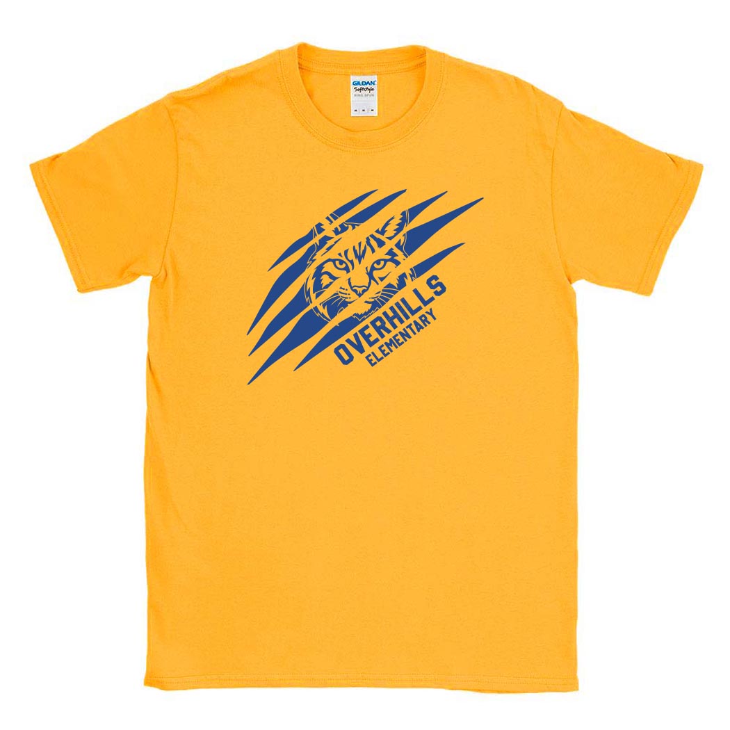 Torn - Overhills Elementary ~ Cotton T-Shirt ~ Overhills Elementary School