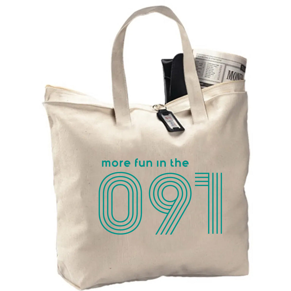 More Fun in the 091 ~ Zipper Tote ~ Club Wilmette