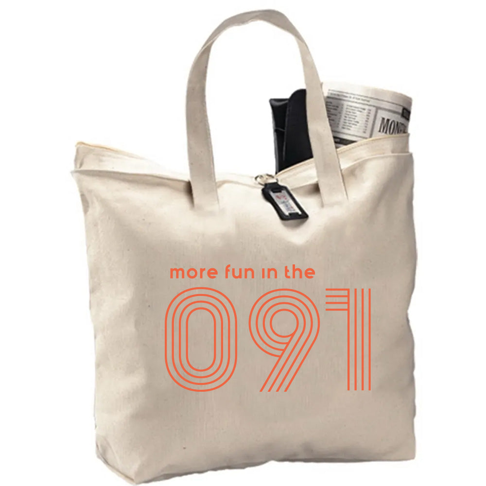 More Fun in the 091 ~ Zipper Tote ~ Club Wilmette