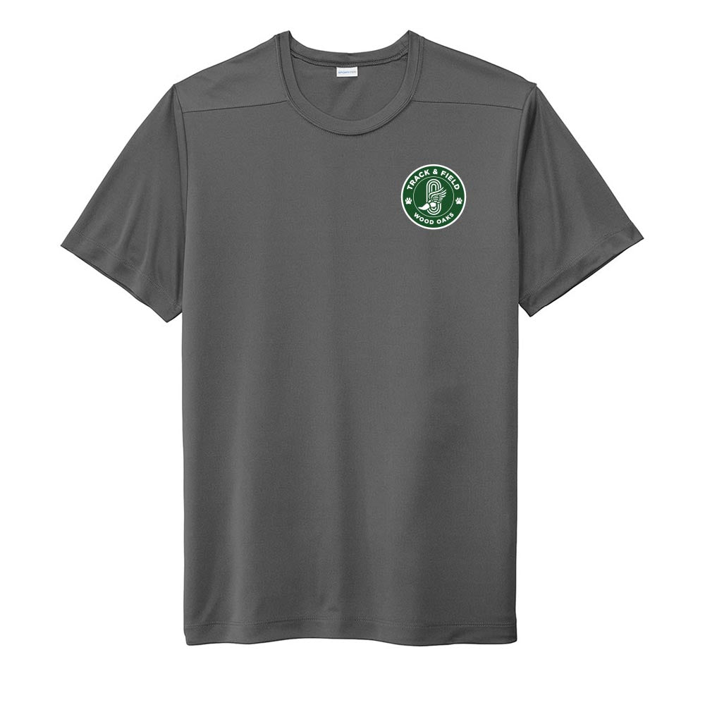 Track & Field Badge ~ Performance Tee ~ Wood Oaks Junior High Athletics