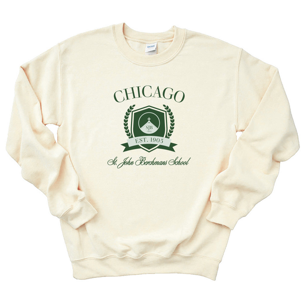 Varsity Vibe ~ Crewneck Sweatshirt ~ St. John Berchmans