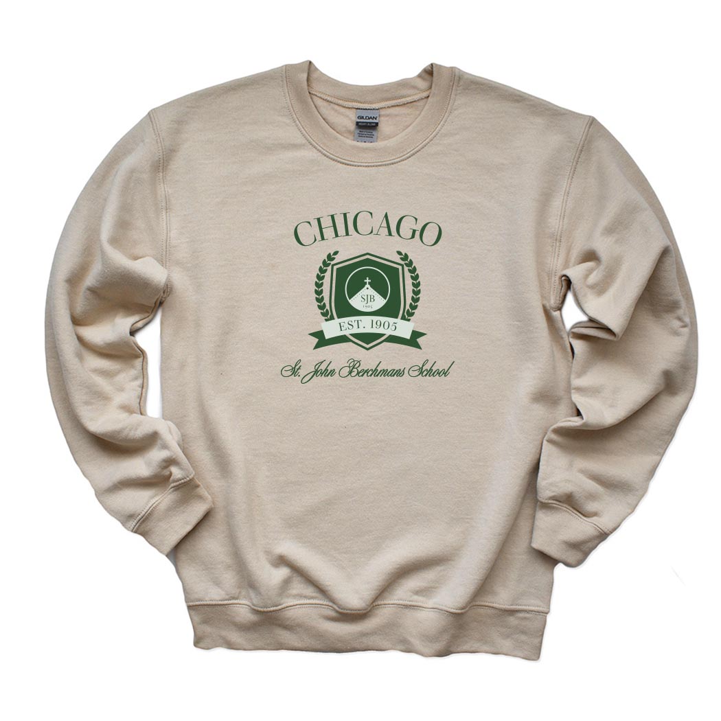 Varsity Vibe ~ Crewneck Sweatshirt ~ St. John Berchmans