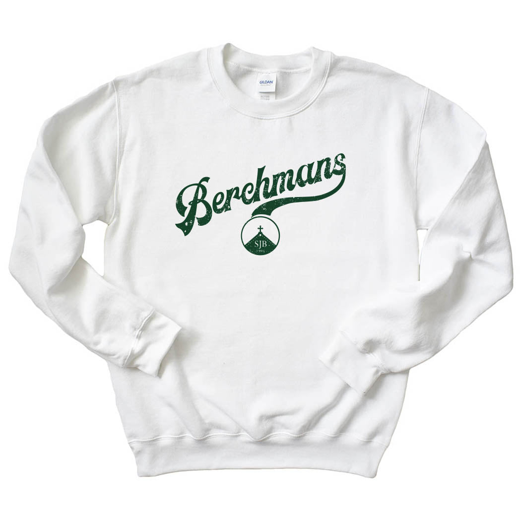 Vintage Script Berchmans ~ Crewneck Sweatshirt ~ St. John Berchmans