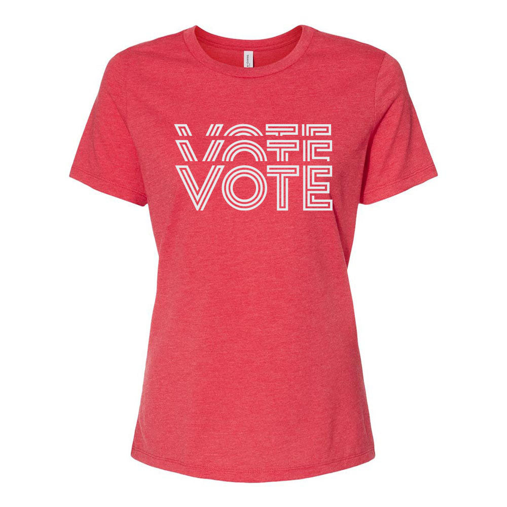 Vote Deco ~ Women's Relaxed Jersey T-Shirt ~ LWV of Wilmette