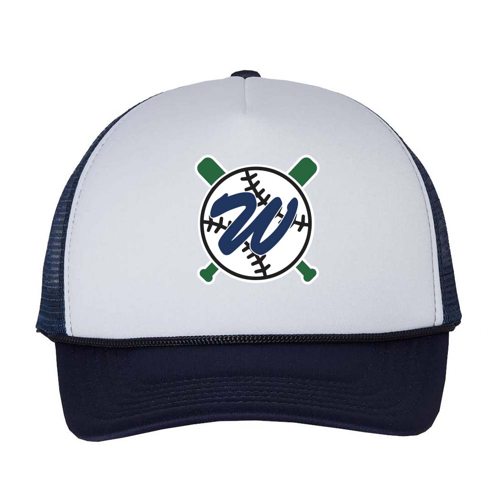 W FOAM TRUCKER CAP ~ WILMETTE TRAVEL BASEBALL