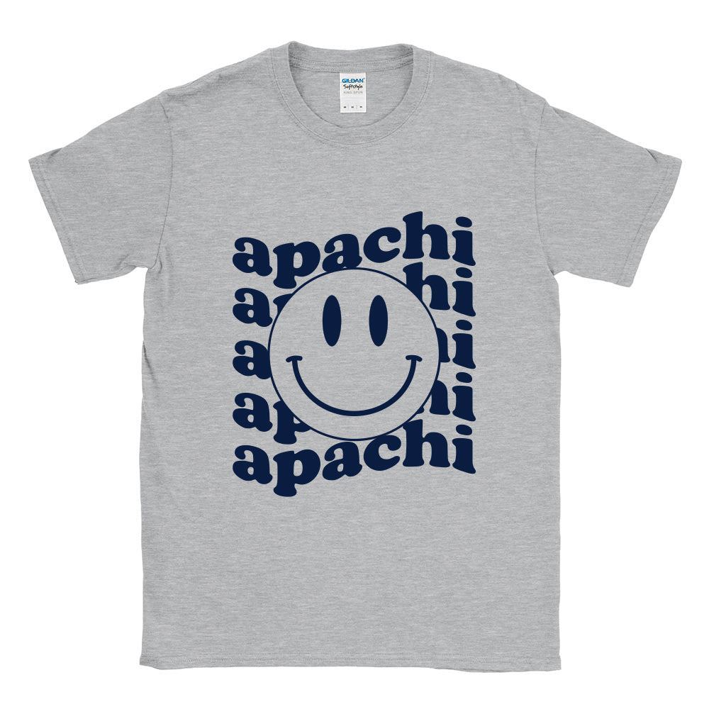 WAVY SMILEY TEE ~ APACHI DAY CAMP ~ youth ~ classic unisex fit