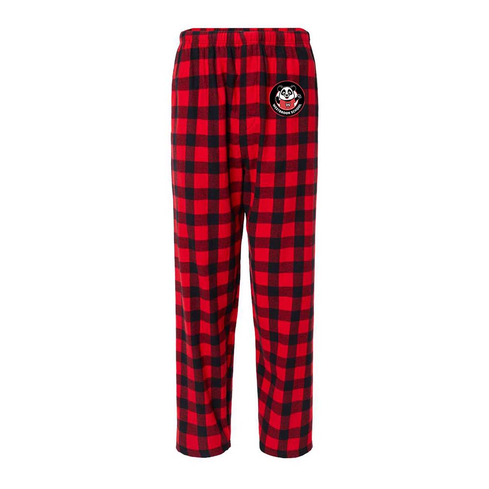 School Logo ~ Flannel Pants ~ Westbrook Elementary School