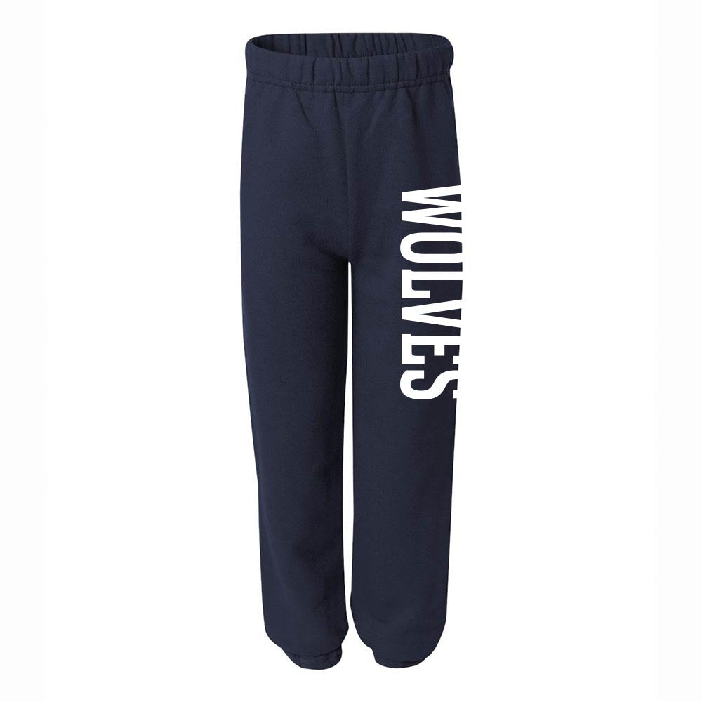 Wolves Mascot Split ~ Sweatpants ~ Wilmette Junior High School