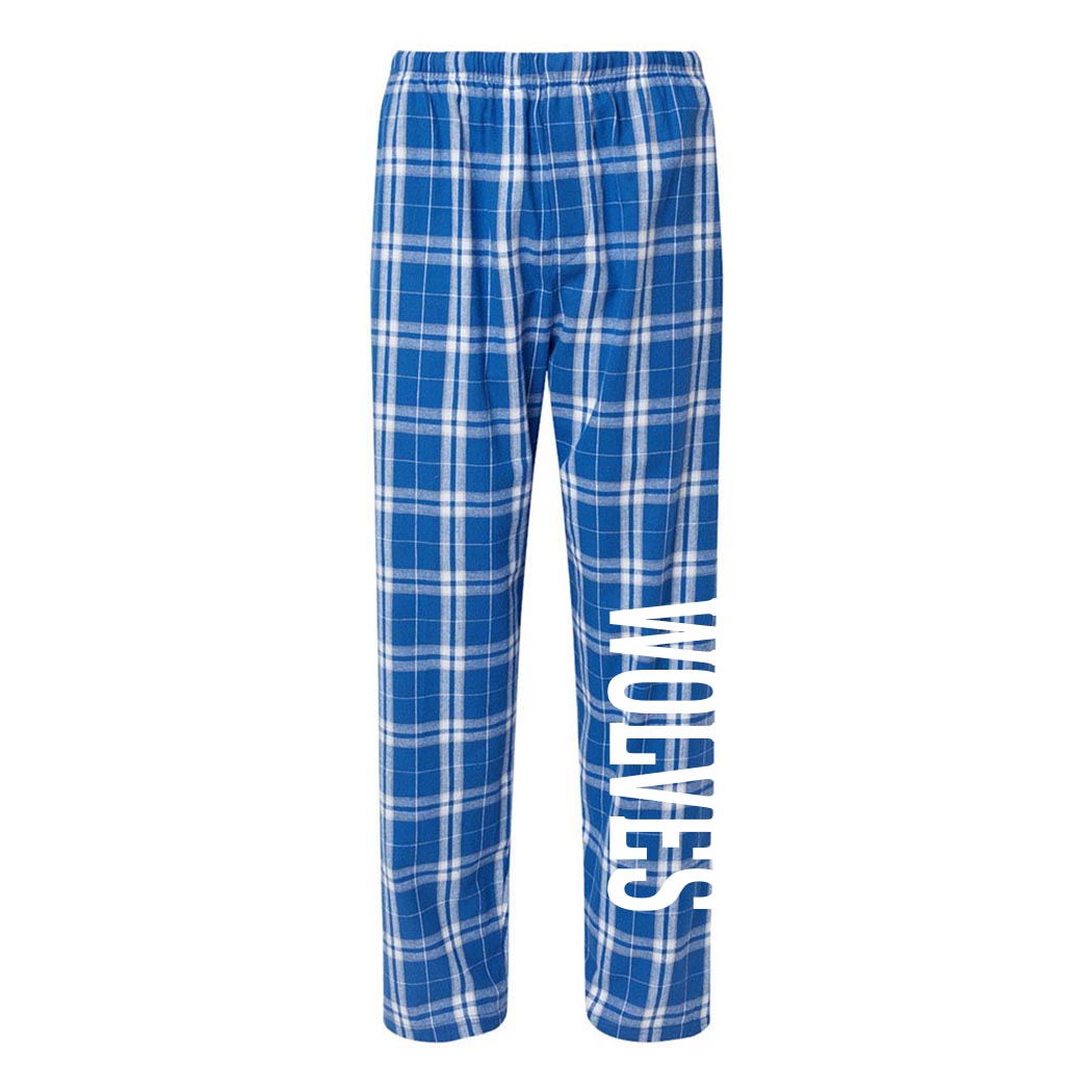 Wolves Pants ~ Flannel Pants ~ Woodlawn Middle School