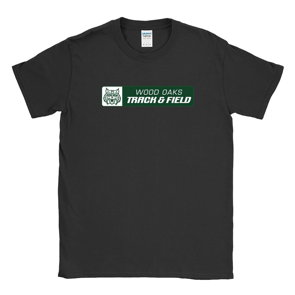Track & Field Mascot ~ Cotton T-Shirt ~ Wood Oaks Athletics