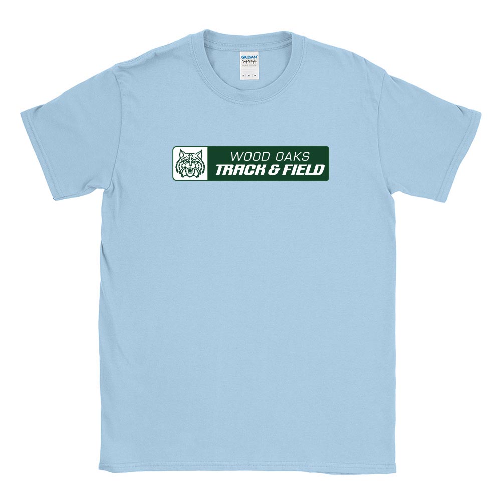 Track & Field Mascot ~ Cotton T-Shirt ~ Wood Oaks Athletics