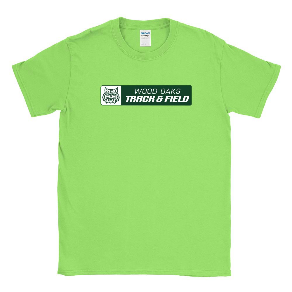 Track & Field Mascot ~ Cotton T-Shirt ~ Wood Oaks Athletics