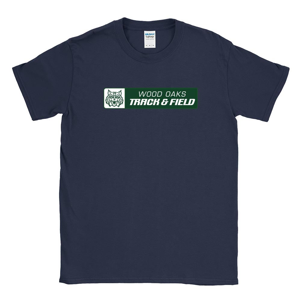 Track & Field Mascot ~ Cotton T-Shirt ~ Wood Oaks Athletics