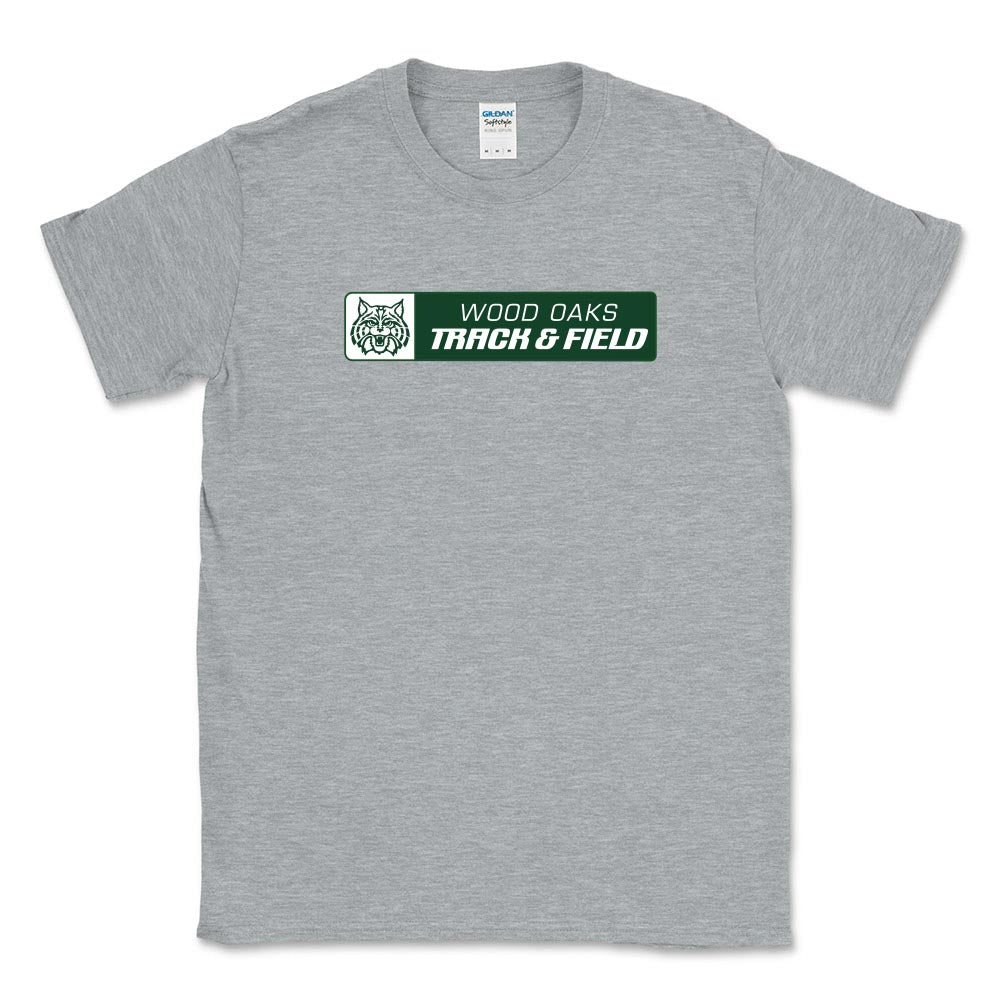 Track & Field Mascot ~ Cotton T-Shirt ~ Wood Oaks Athletics