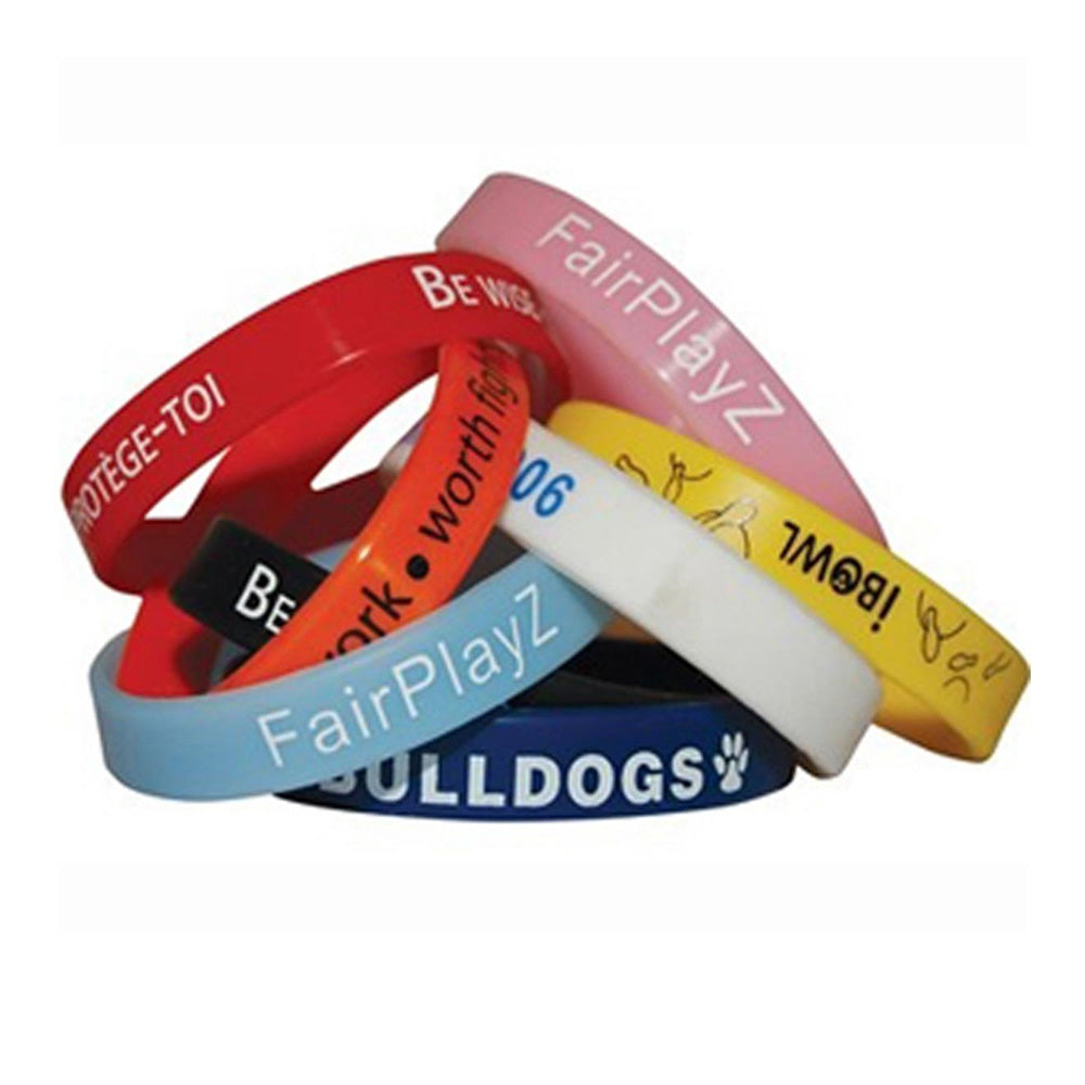 PRINTED SILICONE WRISTBANDS