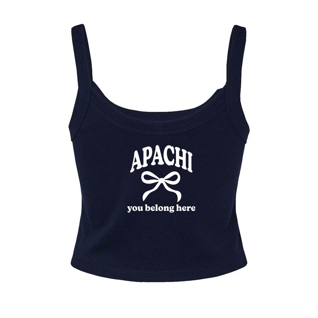 You Belong Here ~ Micro Rib Baby Tank ~ Apachi Day Camp