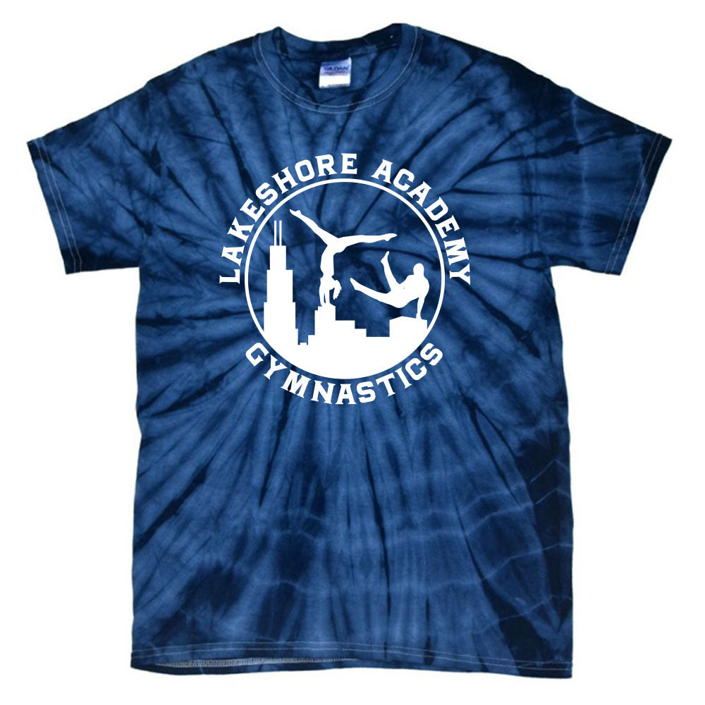 Logo ~ Tie Dye Tee ~ Lakeshore Academy Gymnastics