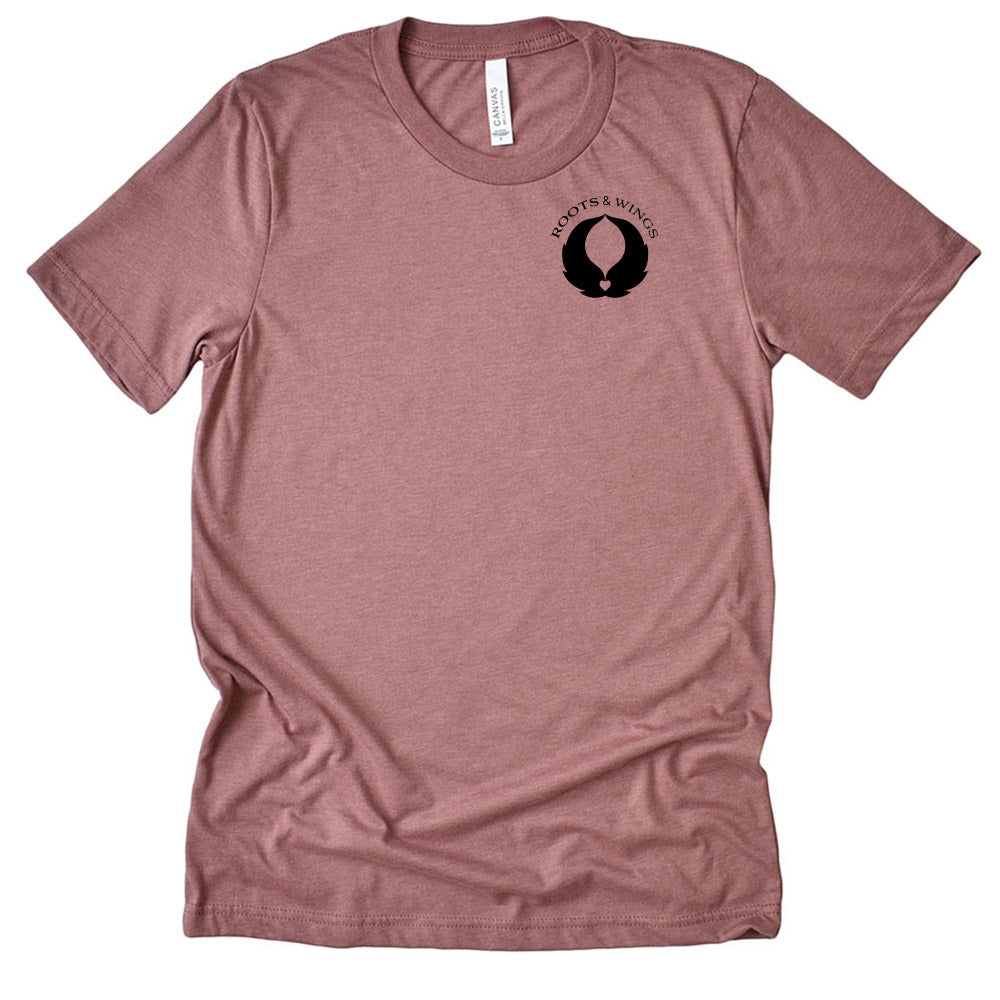 ROOTS & WINGS YOUTH HEATHER TEE <br />classic fit - humanKIND