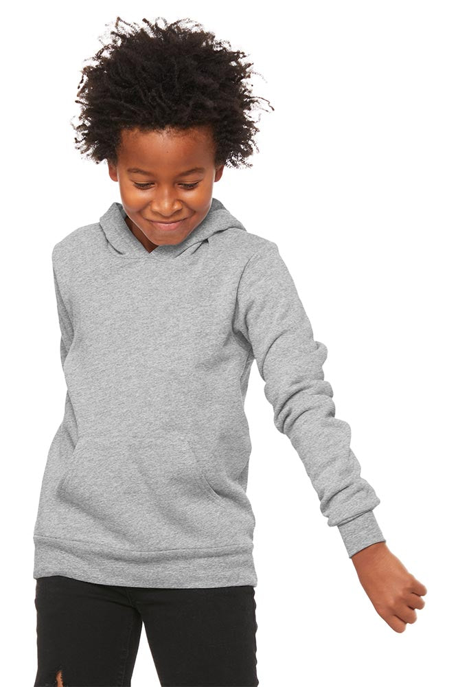 YOUTH FLEECE HOODIE <BR /> Bella + Canvas <br />classic fit - humanKIND