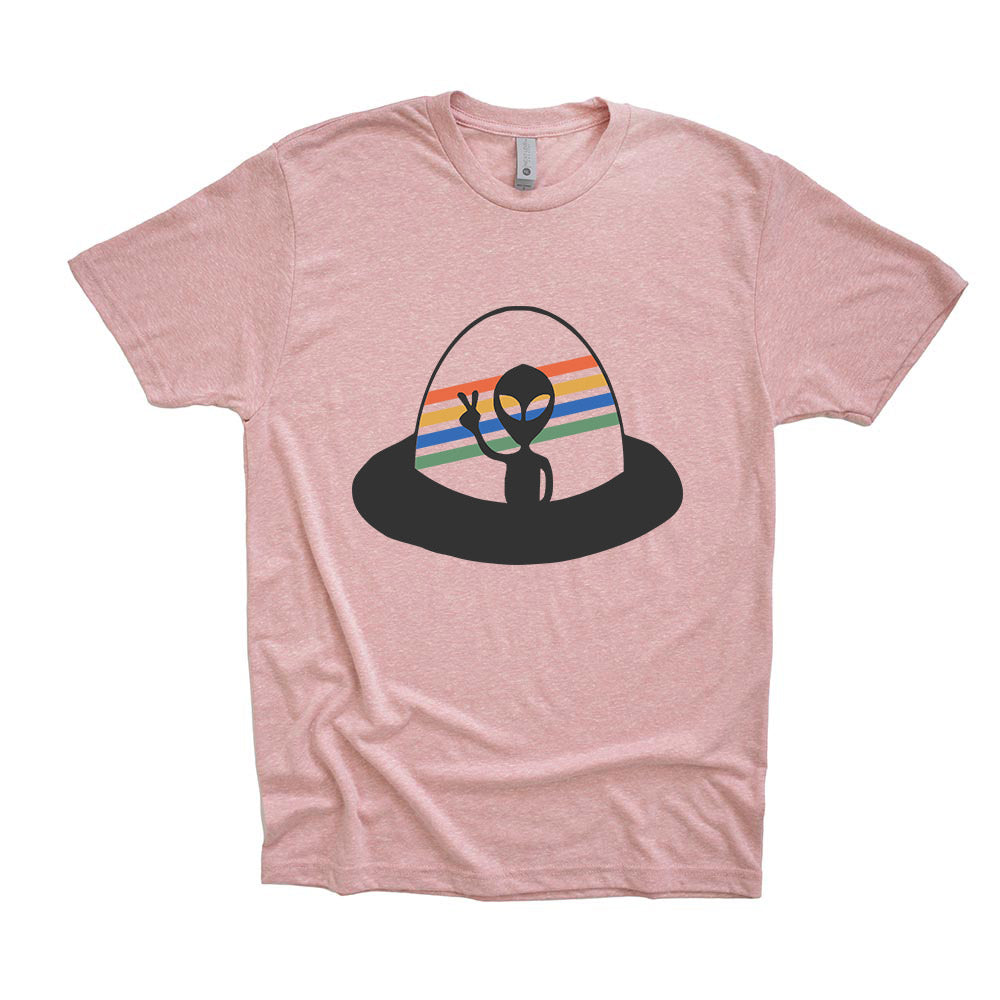 ALIEN UFO ~ unisex triblend tee
