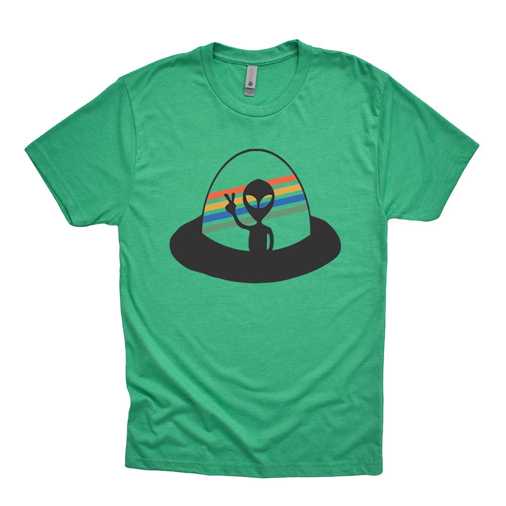 ALIEN UFO <br/>unisex triblend tee - humanKIND