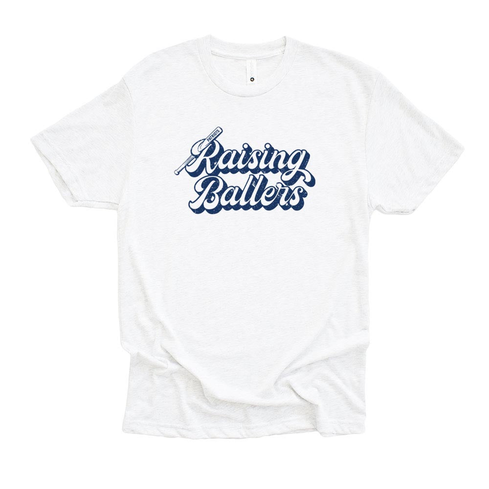 RAISING BALLERS TRIBLEND TEE ~ GLENVIEW PATRIOTS ~ unisex and women's