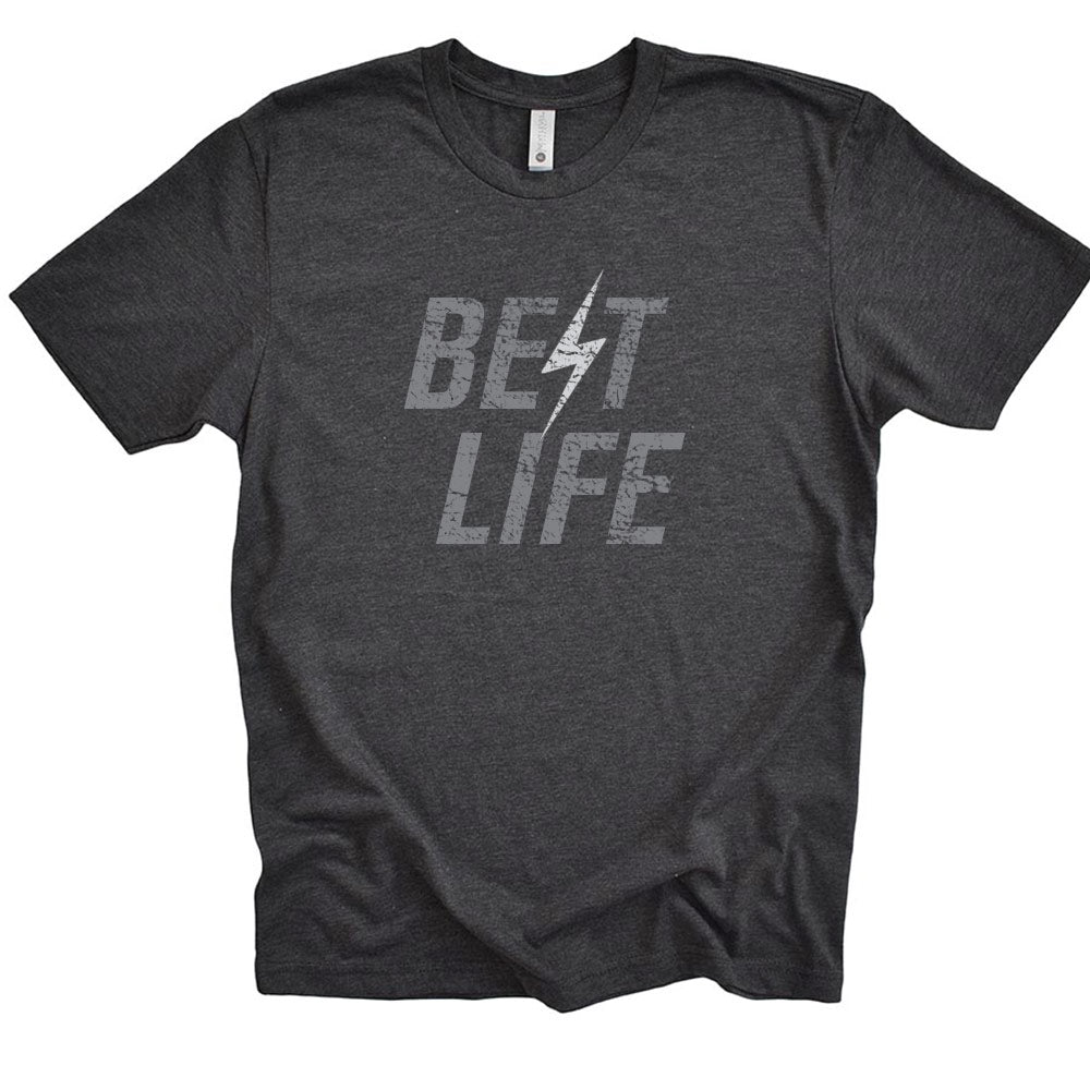 LIGHTNING BOLT BEST LIFE TRIBLEND TEE ~ BEST LIFE ~ youth, women's & unisex ~ classic fit