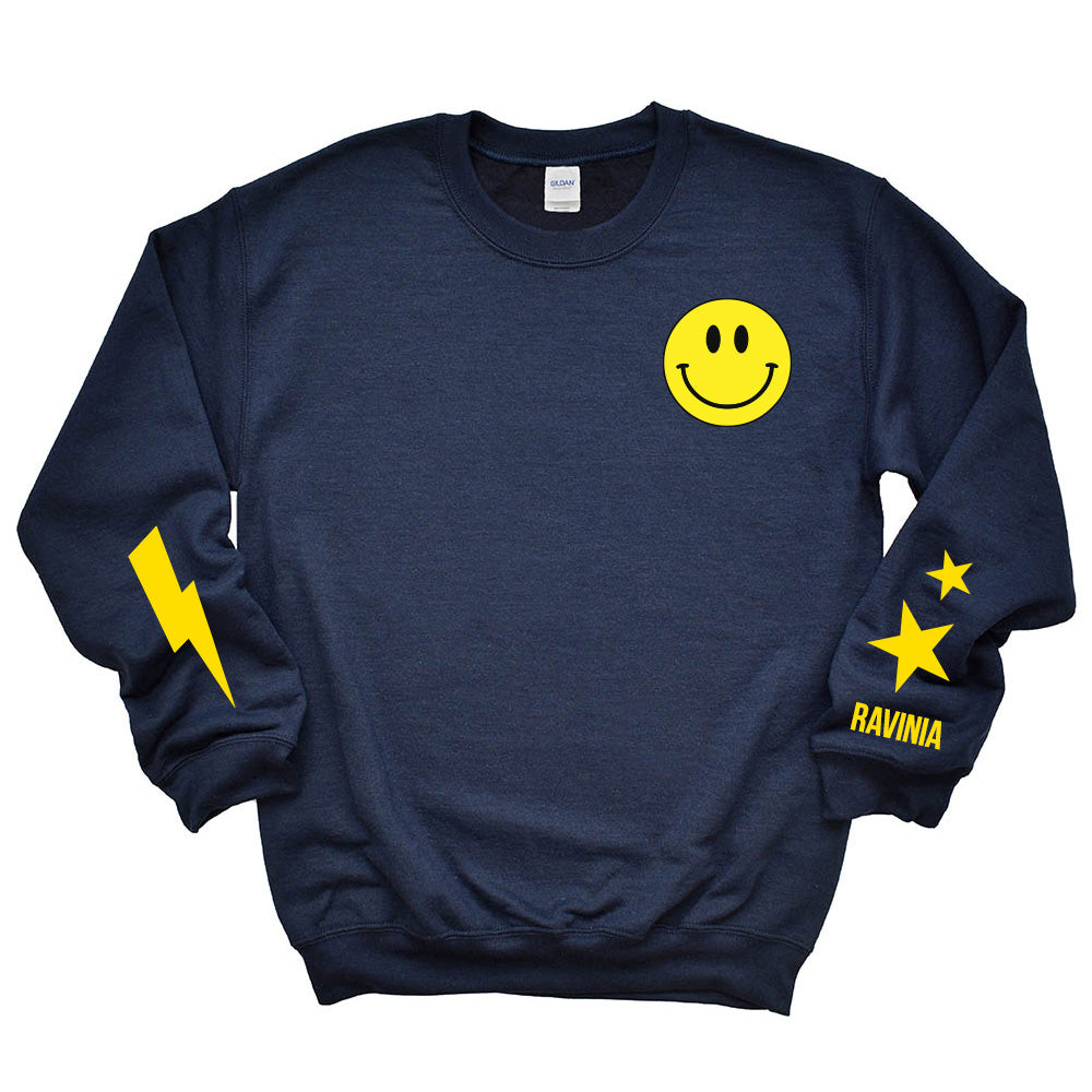 AMPED FOR SCHOOL CREWNECK SWEATSHIRT ~ RAVINIA NURSERY SCHOOL ~ adult ~ classic unisex fit