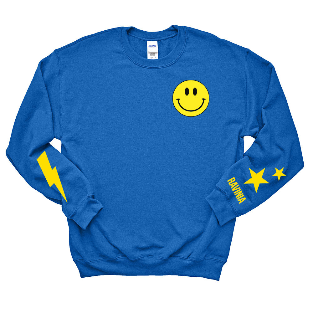 AMPED FOR SCHOOL ADULT CREWNECK SWEATSHIRT ~ RAVINIA NURSERY SCHOOL ~ classic fit