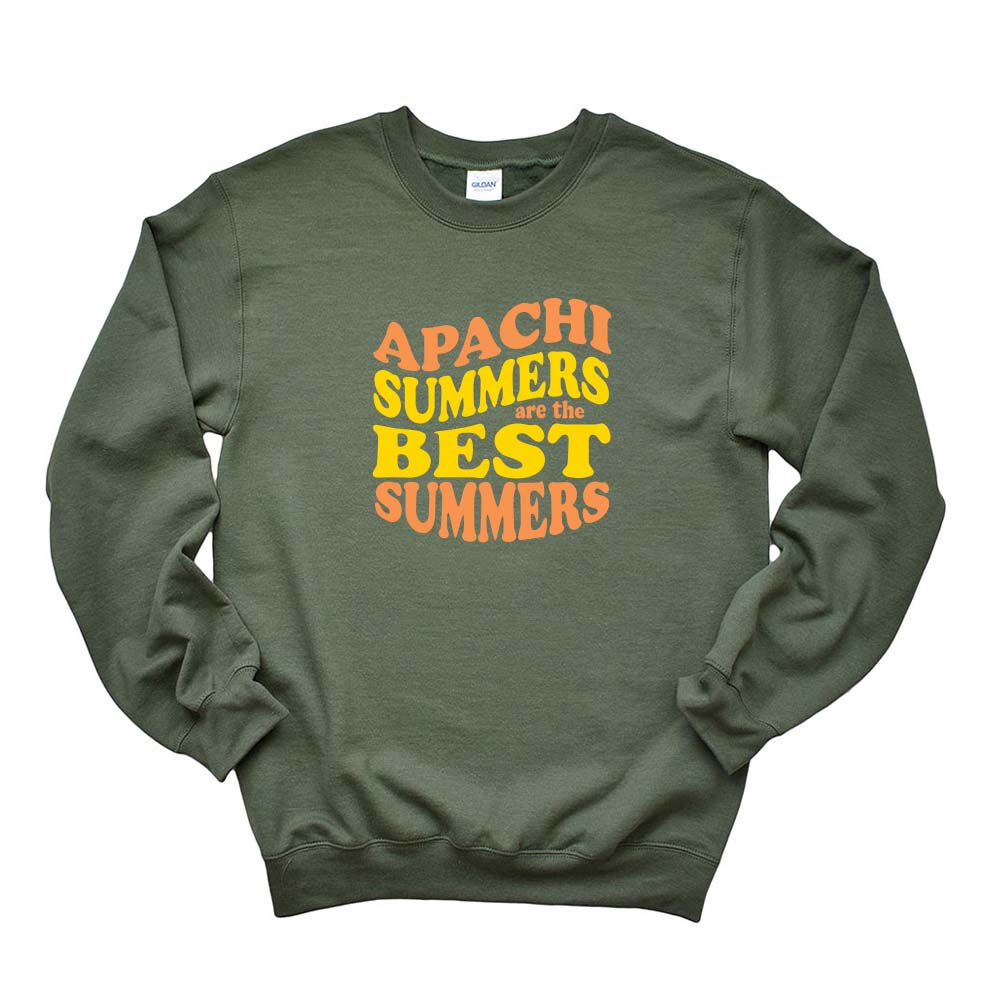 APACHI SUMMERS ARE THE BEST SUMMERS SWEATSHIRT ~ APACHI DAY CAMP ~ adult ~ classic unisex fit