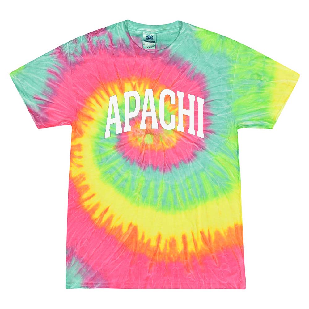 EXTENDED ARC TIE DYE TEE ~ APACHI DAY CAMP ~ youth ~ classic unisex fit