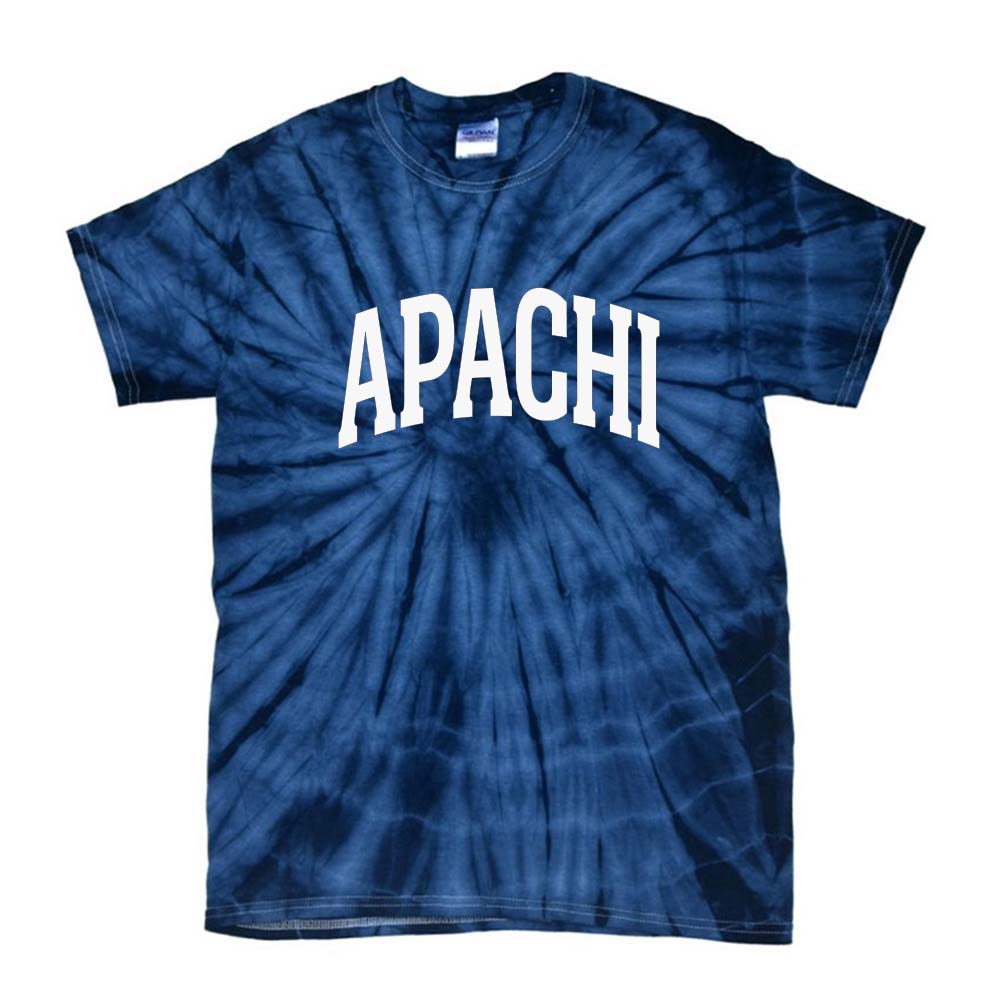 EXTENDED ARC TIE DYE TEE ~ APACHI DAY CAMP ~ youth ~ classic unisex fit