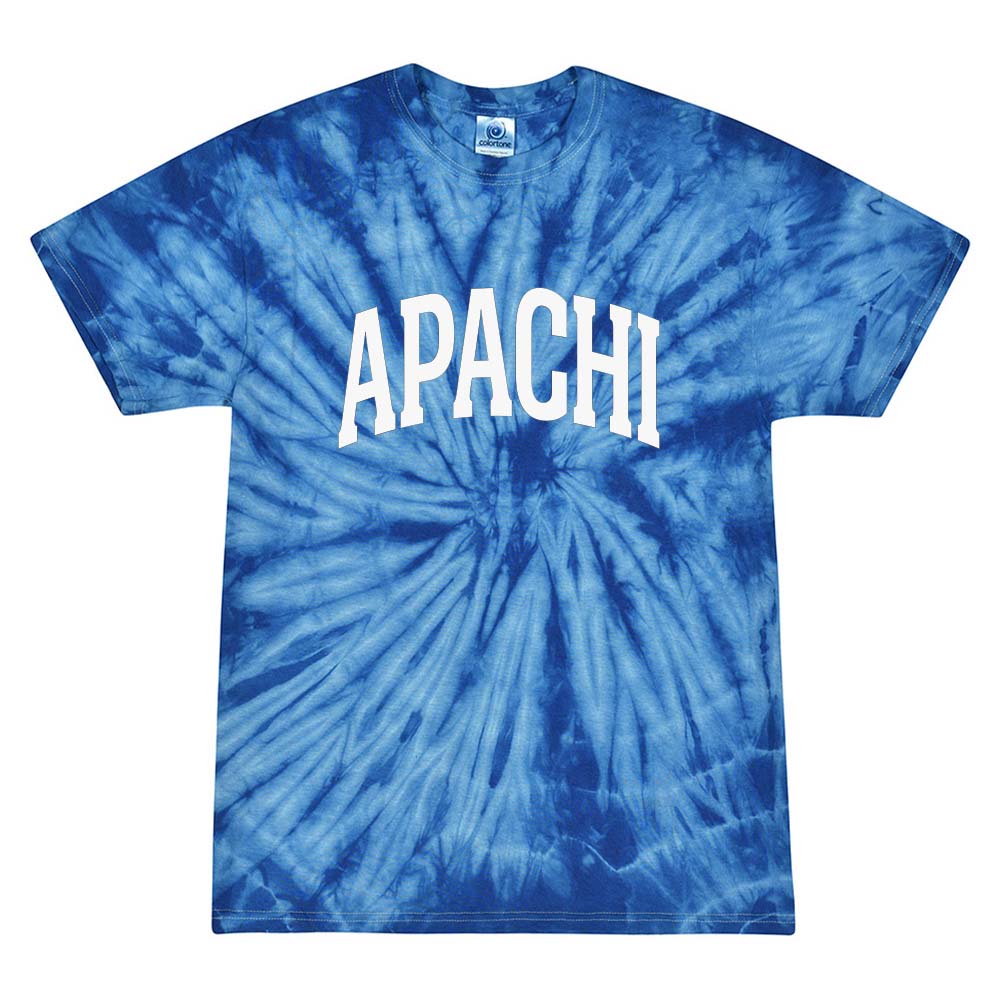 EXTENDED ARC TIE DYE TEE ~ APACHI DAY CAMP ~ youth ~ classic unisex fit